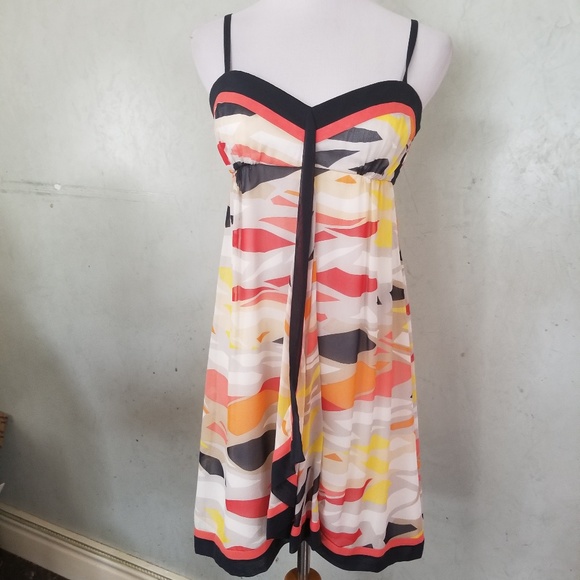 BCBGMaxAzria Dresses & Skirts - BCBGMaxazria printed silk dress  (F3-8)